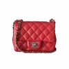 Chanel Mini Square Red Lambskin
